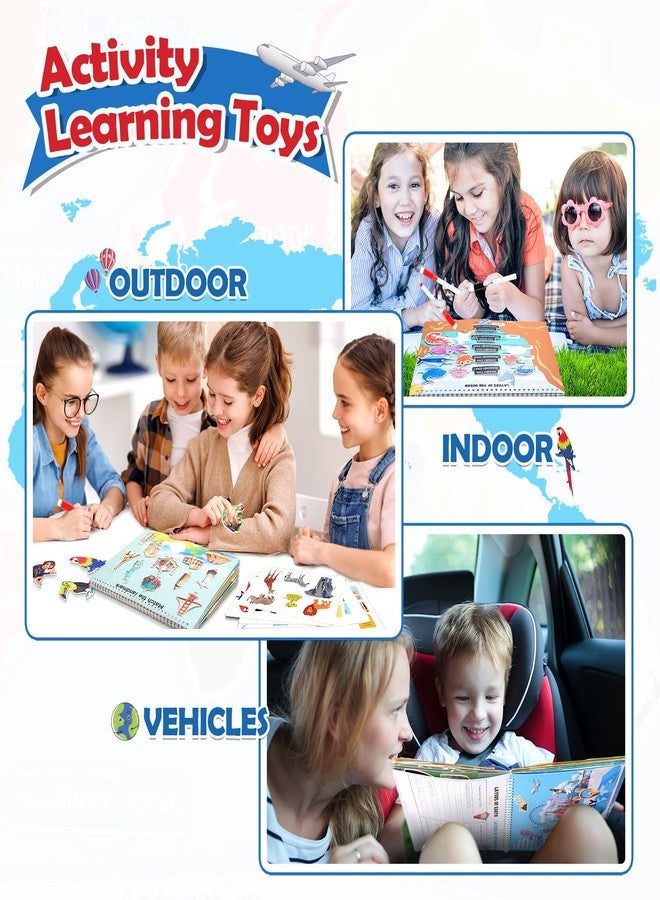 WethCorp Toys for 3-8, Geography Busy Book Sensory Toys for Boys 3-6 Educational Toy for Kids Boy 4-9 Preschool Learning Activities Homeschool Birthday Gift for Girls and Boys Ages 5-7 - Image 5